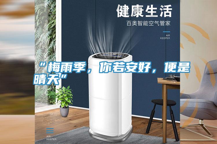 “梅雨季，你若安好，便是晴天”