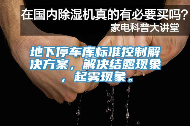 地下停車庫標準控制解決方案，解決結露現(xiàn)象，起霧現(xiàn)象。