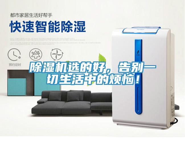 除濕機選的好，告別一切生活中的煩惱！