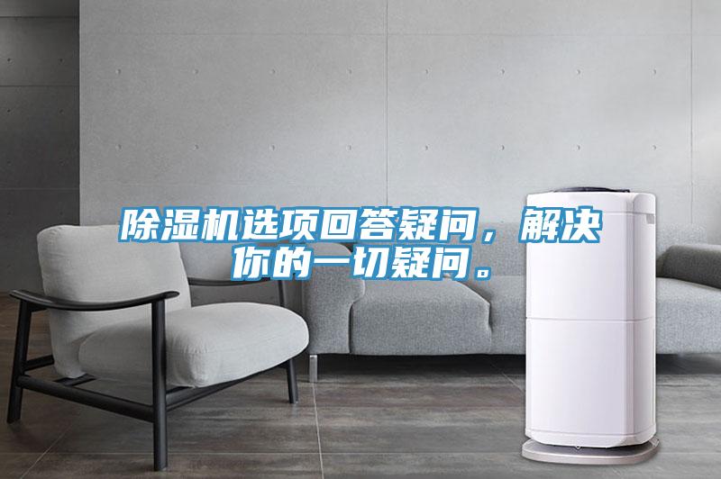 除濕機選項回答疑問，解決你的一切疑問。