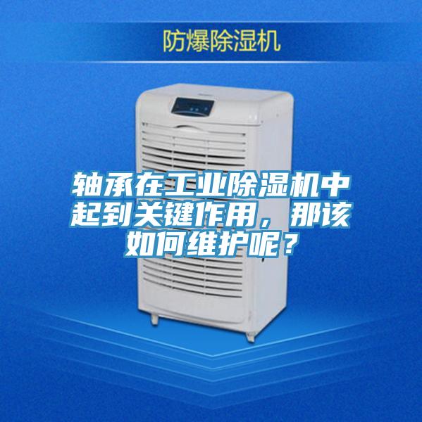 軸承在工業除濕機中起到關鍵作用，那該如何維護呢？