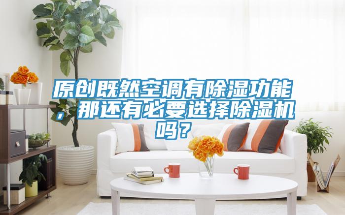 原創既然空調有除濕功能，那還有必要選擇除濕機嗎？