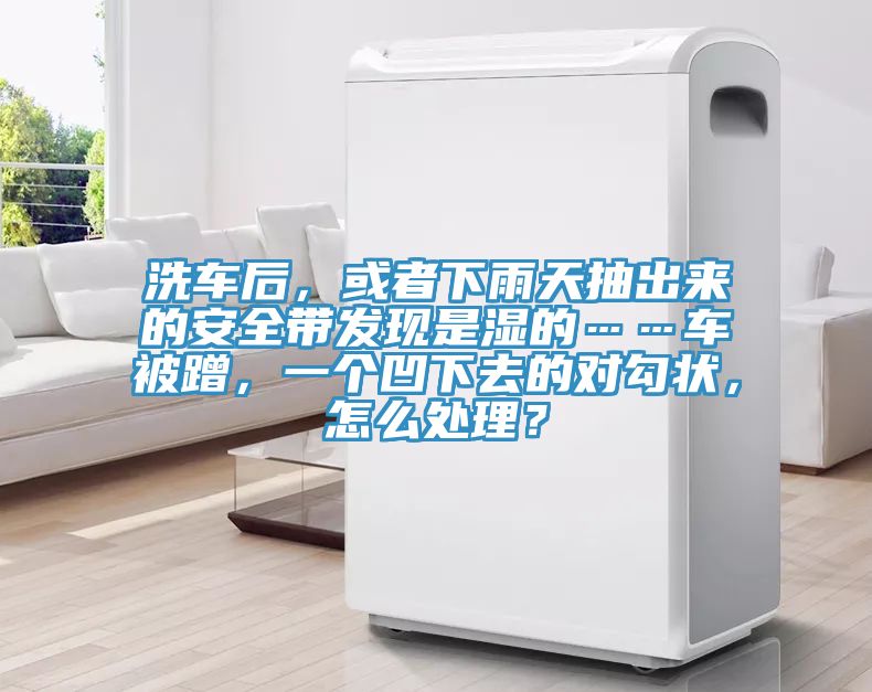 洗車后，或者下雨天抽出來的安全帶發(fā)現(xiàn)是濕的……車被蹭，一個凹下去的對勾狀，怎么處理？